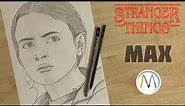 How to draw MAX from Stranger Things drawing tutorial