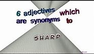sharp - 9 adjectives having the meaning of sharp (sentence examples)