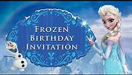Frozen theme Birthday Invitation Only @500/-