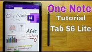 OneNote Review: Tab S6 Lite | Note Taking App for the Tab S6 Lite
