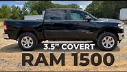 3.5" LIFTED Ram 1500 Big Horn Covert Edition on 35s & Factory Wheels 2021 Review