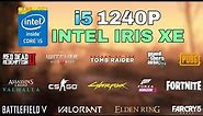 i5 1240P Intel Iris Xe Graphics Test in 15 Games in 2022 | HP Pavilion 15