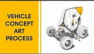 Procreate Art - Sci-fi Vehicle Concept 005 | DSB Artwork