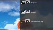 How to duplicate screen in Windows 10