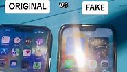 See the difference. Original iPhone 13 Pro Max vs Fake or clone. #iphone13promax #clone #fakeiphone #iphone #KAshop24