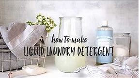 DIY Natural Liquid Laundry Detergent!