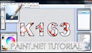 Paint.NET tutorial number 75 - Bloody 3D text effect