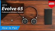 How to to pair the Jabra Evolve 65 Professional Wireless Headset