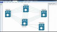 Automatically laying out Visio network topology diagrams and spacing and adjusting connectors