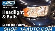 How to Replace Headlights 2002-05 Dodge Ram 1500