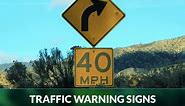 50 Most Common Traffic Warning Signs | Zutobi Drivers Ed