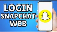 How To Log Into Snapchat Web Without Phone