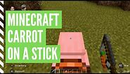 How To Make A Minecraft CARROT ON A STICK
