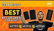 RCF ART9 Series Speaker Review Comparison | ART912 Vs. ART932 Vs. ART945 Demonstration