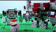 LEGO Minecraft Castle Golem Attack STOP MOTION LEGO Minecraft Castle Build | LEGO | Billy Bricks