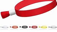 100 Pcs Cloth Event Wristbands, Event Wristbands, Colored Wrist Bands for Events, for Lightweight Concert Wrist Strap for Activities, Party Bracelets for Events (Color : Red)