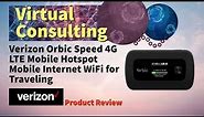 Verizon Orbic Speed 4G LTE Mobile Hotspot Product Review | Mobile Internet WiFi for Business Travel