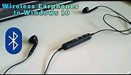 How to connect wireless bluetooth headphones earphones Windows 10 Desktop computer