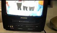 Sylvania 6313CE 13" Portable TV/VCR Combo + Recording + Radio -- Remote Included