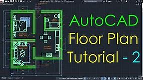 AutoCAD Simple Floor Plan for Beginners - 2 of 5