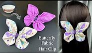 Easy DIY ✅✅ Butterfly Bow Hair Clip. DIY Butterfly Fabric. How to make Hair clip.