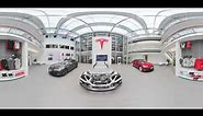 360° Tesla showroom experience