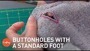 How to Sew Buttonholes with a Regular Foot | Sewing Tutorial with Alison Smith