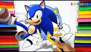 Sonic coloring pages printable free - Funny colors for kids and children
