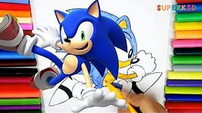 Sonic coloring pages printable free - Funny colors for kids and children