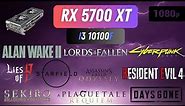 RX 5700 XT + i3 10100F : Test in 10 Games - RX 5700XT in 2023
