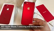 RED Apple iPhone 7 Unboxing and first impressions