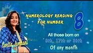 Numerology for No.8 (With Subtitles), मूलांक 8, जन्मांक 8, Birth Date 8, Mulank 8