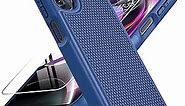 BNIUT for Motorola Moto G 5G 2022 Case: Dual Layer Shockproof Heavy Duty Protection | Military Grade Drop Proof Protective Phone Cases | Hybrid Hard Shell with Sturdy Durable Texture - Blue