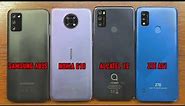 Samsung Galaxy A03s vs Nokia G10 vs Alcatel 1S vs ZTE Blade A51 Geekbench Score