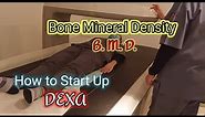 How to Start Up, (BMD) Bone Mineral Density Machine.. Lunar iDXA G.E. Densitometer