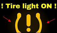 ⚡️How to Reset Low Tire Pressure Light TPMS.