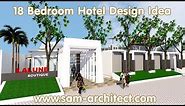 SketchUp Boutique Hotel Design Idea with 18 Rooms Samphoas 02