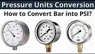 How to convert bar to psi | Convert bar to psi | Pressure units conversion | Core Engineering