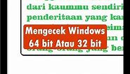 Cara Mengetahui Windows 64 bit Atau 32 bit | Windows 10 | #shorts