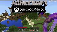 Minecraft XBox One X Gameplay in 1080P (Supersampling)