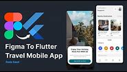 3- Flutter Travel App Home Page UI Design