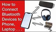 How to Connect Bluetooth Devices to your phone, laptop #bluetooth #bluetoothearbuds