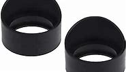 TEHAUX Binocular Lens Caps 2PCS Eyepiece Cover Eyepiece Guard Soft Rubber 37mm Diameter Stereo Microscope Accessory for 32-37mm Stereo Microscope (Oblique Angle) Binocular Lens Covers 1