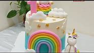 unicorn theme cake ||How to make unicorn theme cake decorations |Mumz Recipes.