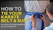How to tie a karate belt (easy!) and jacket - care, wear and etiquette
