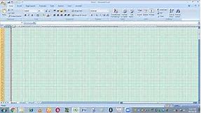 How to create a graph paper in MS Excel