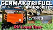 The Largest TRI Fuel Inverter Generator GENMAX GM10500iETC Review and Load Test on a 50a RV Propane