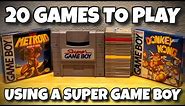 20 Games To Play Using the Super Game Boy
