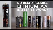 New rechargeable lithium AA batteries tested against eneloop, one-use lithium, 9v & 18650 cells [4K]