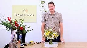 How To Make A Wildflower Tied Bouquet Arrangement
